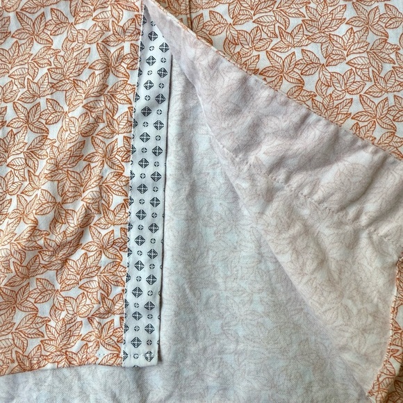 Ted Baker London Mens Orange Mybow Mini Leaf Print SS Shirt - Size 7 (Large) - Picture 7 of 12